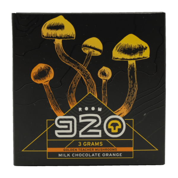 Room 920 - Mushroom Chocolate Bar - Milk Chocolate Orange - 3 grams | Psychedelic Canada