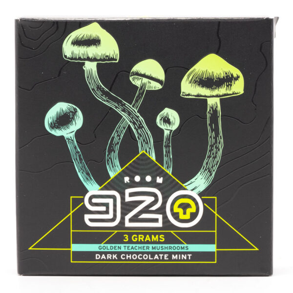 Room 920 - Mushroom Chocolate Bar - Dark Chocolate Mint - 3 grams | Psychedelic Canada