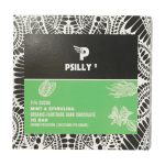 Psilly - Dark Chocolate Bar - Mint & Spirulina | Psychedelic Canada