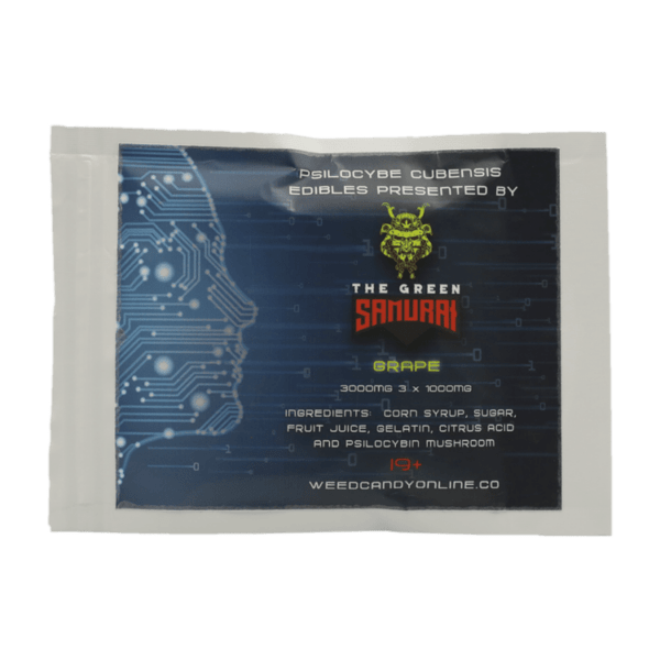 The Green Samurai - Shroom Gummies - Grape - 3g | Psychedelic Canada